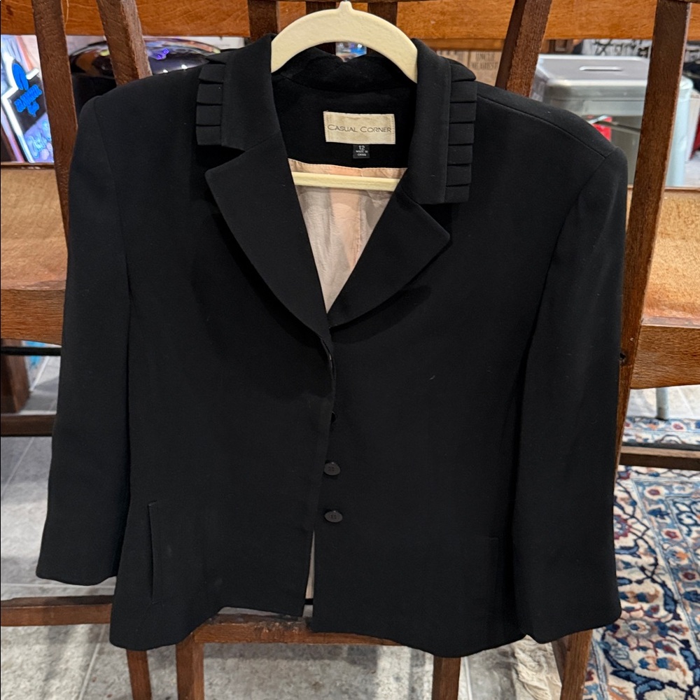 Casual Corner Classic Black Jacket‎
